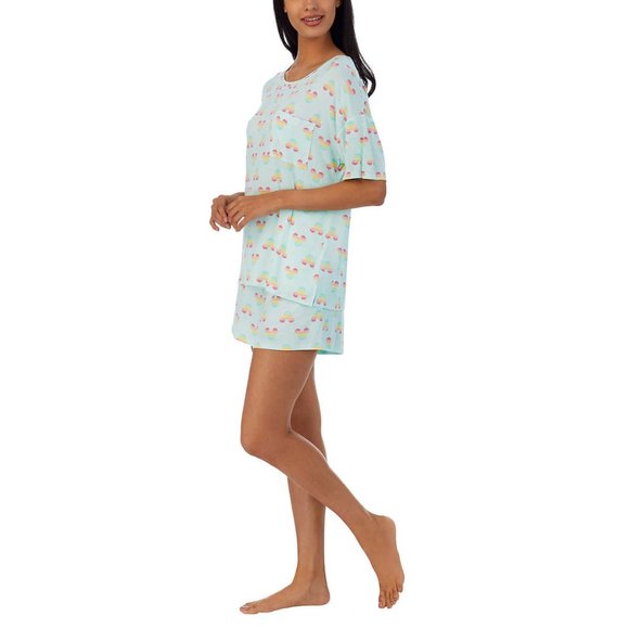 Disney Women’s 2-Piece Short Sleeve Pajama Set with Pockets, Size Medium (New) - Picture 6 of 7